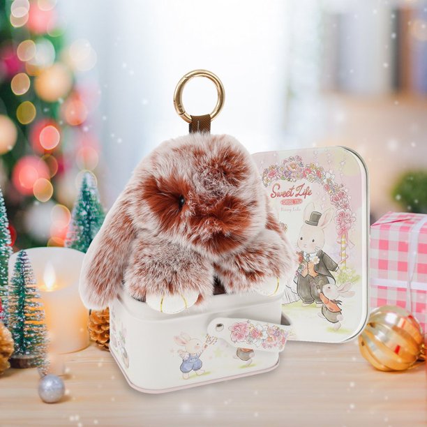 CHOK Bunny Key Chain Portable Keychain With Exquisite Box Soft