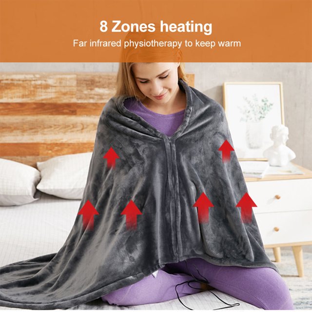 Maoww Lints Winter Rechargeable Battery Powered Electric Heating Blanket