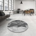 thumbnail image 4 of Ahgly Tapis Rectangulaire Lavable en Machine Intérieur Transitionnel Gris Foncé, 5 Pieds x 7 Pieds, 4 of 7
