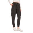 thumbnail image 4 of CEHVOM Women Solid Reflective Strip Drawstring Pokets Casual Tight Overalls Sports Pants Bottoms, 4 of 6