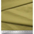 thumbnail image 3 of Soimoi Green polyester Crepe Fabric Geometrical Star Geometric Print Fabric by the Yard 42 Inch Wide, 3 of 5