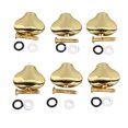 thumbnail image 2 of 6 Pcs Exquisite Fish Tail Metal Tuning Peg Head - Wide Compatibility, Exquisite Craftsmanship - Comfortable Grip, Premium Metal For Electric Guitar Machine, 2 of 8