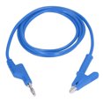 thumbnail image 1 of Banana Plug Test Leads, Electrical Portable Test Flexible Brass Cable Injection Molding Silicone Sheath  For Car Battery Blue, 1 of 8