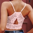 thumbnail image 4 of Zxxddp Ladies Tank Tops Spaghetti Strap Solid Lace Crop Basic Style Plain Recreation Going Out Casual Tops Blouse, 4 of 5