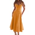 thumbnail image 4 of Kmbangi Robes d'Été pour Femmes 2023 Sans Manches à Bandage Robe Trapèze de Soirée pour Boîte de Nuit Plage, 4 of 6