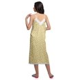 thumbnail image 2 of Moomaya Robe de Nuit Imprimée pour Femmes, Col en V, Bretelles Spaghetti, 2 of 6
