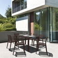 thumbnail image 4 of Compamia Ares 55" Resin Patio Dining Table in Brown, 4 of 4