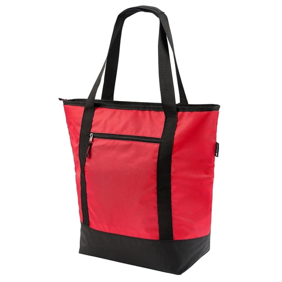 Ozark Trail Cooler Tote, Red, 50 Can Capacity, For Camping, School, Work, Grocery Shopping or Picnics.