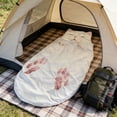 thumbnail image 4 of Adult Sleeping Bag With Cat Design Envelope Style 100% Polyester Fabric For Camping And Home Use, 4 of 7