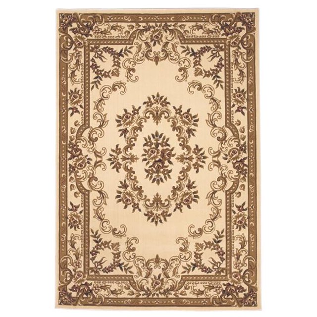 HomeRoots 353280 2 ft. 3 in. x 3 ft. 3 in. Polypropylene Ivory Area Rug