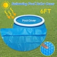 thumbnail image 1 of Mefallenssiah Protège-Couverture de Piscine Rond 6 Pieds Pied hors Terre Bleu Protection Piscine, 1 of 6