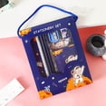 thumbnail image 3 of Tyidzon Ensemble de Papeterie Bleu 6 Pcs Fournitures de Bureau Incluant 2 Crayons, 1 Gomme, 1 Taille-Crayon, 1 Règle, 1 Cahier, 3 of 4