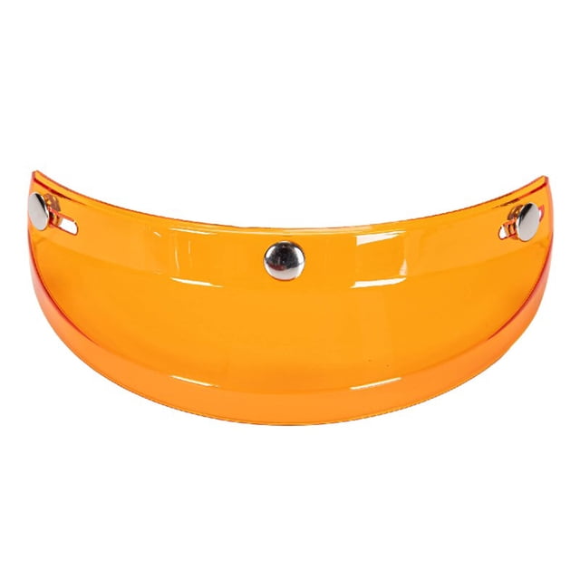 FlyFlise Visière Universelle pour Moto à 3 Boutons-Pression, Casque à Ouverture Frontale Rabattable, Coupe-Vent