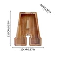 thumbnail image 3 of Wooden English Letter Savings Can with Transparent Glass Front for Coin Storage, 3 of 6