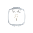 thumbnail image 1 of Flower island Painting Mirror Square Portable Hand Pocket Makeup, 1 of 3