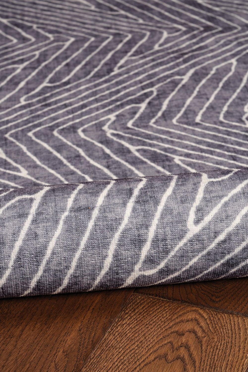 Fuller 2' x 8' Washable Runner, Grey and Ivory
