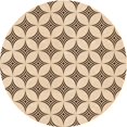 thumbnail image 1 of Ahgly Company Tapis d'Intérieur Ronds Transitionnels Brun Pâle Lavables à la Machine, 4 Pieds Rond, 1 of 7