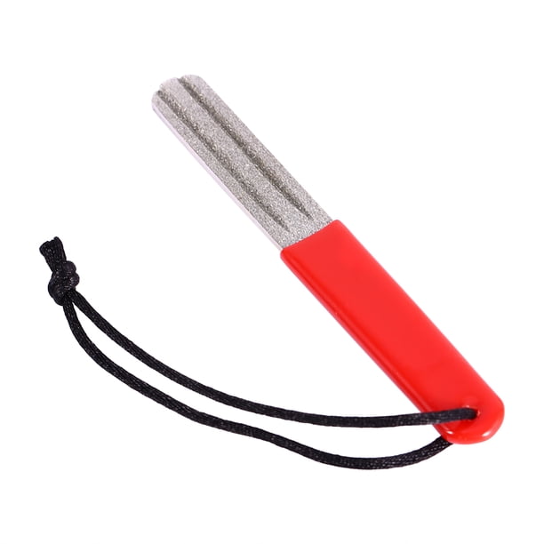 file fishing hook SAMSFX Sharpener Hook Portable Grinding Tool with Double Sided Fine and Medium Grit Fly Fishing Tools, 4inch (Black & Green Handle) : Tools & Home Improvement Smity Hook Files Hook Sharpener Hook File Set