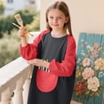 thumbnail image 2 of Long Sleeve Kids Art Smock Painting Apron Protective Craft Coverall with Front Pocket for Children, 2 of 6