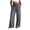 Dark Gray, variant on Ymyiu Womens Summer Pants Wide Leg Palazzo Pants for Women Casual Drawstring Flowy Beach Linen Trousers with Pockets Vacation Size S(Pink, S)