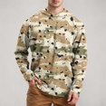 thumbnail image 2 of Men's Performance Athletic Hooded Sweatshirt Long Sleeve Lightweight Breathable High Elasticity Workout Running Top, 2 of 7