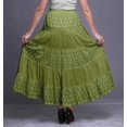 thumbnail image 3 of Bimba Jupe en Coton à 5 Niveaux pour Femmes Jupe Longue en Coton Imprimée Été, 3 of 5