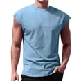 thumbnail image 4 of Ramiter Débardeur de Musculation Performance Tech pour Homme Débardeur pour Homme Bleu Pâle,4TG, 4 of 4