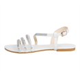 thumbnail image 4 of SMihono Sandals Womens Summer Plus Size Women's Summer Rhinestone Buckle Strap Beach Open Toe Breathable Sandals Shoes Slipper On Clearance, 4 of 8