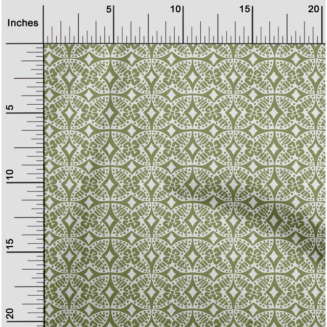 oneOone Georgette Viscose Fabric Floral Block Decor Fabric Printed BTY 42 Inch Wide