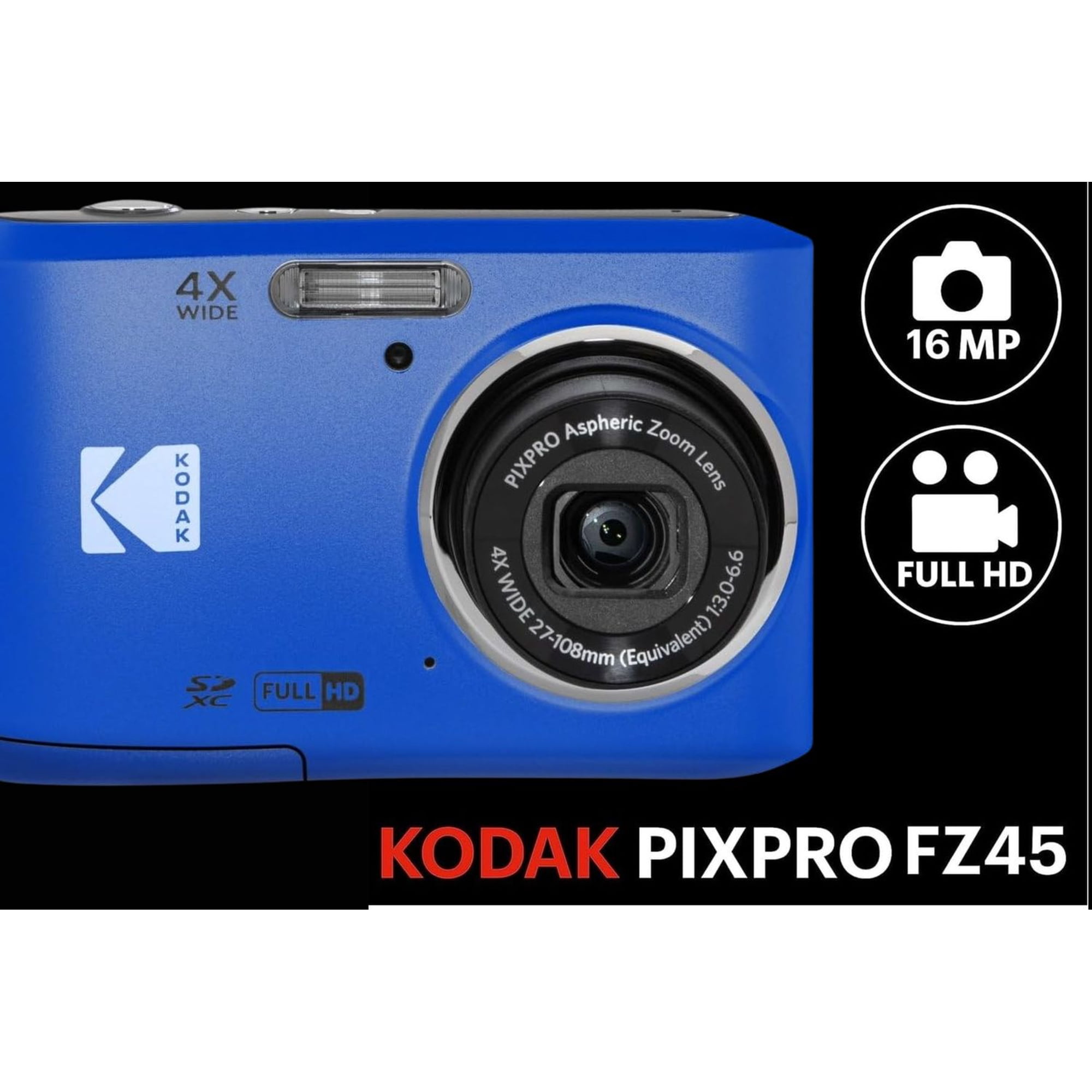 KODAK PIXPRO FZ45 デジタルカメラ ブラック KODAK PIXPRO FZ45