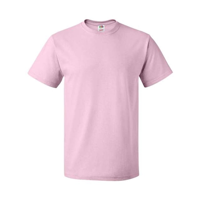 Fruit Of The Loom T-Shirt à Col Rond à Manches Courtes en Coton HD pour Hommes, 5TG, Rose Classique