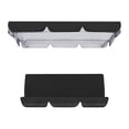 thumbnail image 2 of Swing Cover Set 3 Seat Swing Canopies Seat Cushion Cover Set Patio Swing Chair Black, 2 of 7