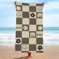 thumbnail image 2 of fheaev Fashion Pattern Microfiber Cloth Beach Towel Bath Towel Seaside Sitting Blanket Shawl Sweat Towel, 2 of 3