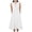 White, variant on NIEWTR Womens Summer Casual Maxi Dress V Neck Ruffle Sleeve Long Dresses With Pocket Beach Vacation Sundress(Hot Pink,S)