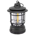 thumbnail image 2 of Camping Lantern, Portable LED Camping Lantern COB Wick Light Source Hangable Hook Design ABS Material  For Tent For Outdoor Black, 2 of 8