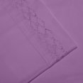 thumbnail image 2 of Hotel Luxurious, 1800 Series Super Soft Embroidery 4 PC Sheet Set (King Purple), 2 of 4