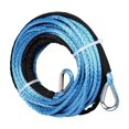 thumbnail image 2 of DYNWAVECA 15MX6mm Synthetic Winch Rope Replacement Wear Resistant Sturdy for Off Versatile Tow Cable with Sleeve Blue, 2 of 10