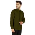 thumbnail image 3 of Bestman Solid Button-Down Shirt For Mens Chinese Collar Front Placket Formal Shirts, 3 of 7