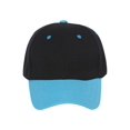 thumbnail image 2 of Two-Tone Low Profile Adjustable Baseball Cap, Black Sky, 2 of 2