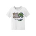 thumbnail image 1 of T-Shirt en Coton pour Enfants « Gone Fishing With Daddy » - Blanc - Petit, 1 of 1