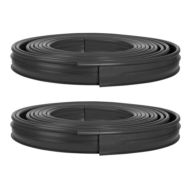 Suncast Rouleau de Bordure Paysagère Creusée de Qualité Professionnelle de 60 Pieds, Noir (Lot de 2)