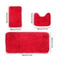 thumbnail image 3 of Bathroom Water-Absorbing Mat | Machine-Woven Non-Slip Polyester Rug with Rubber Backing | Soft Shaggy Texture | 16X24 Inch | Modern Style Doorstep, Bedroom, Entryway, Bathroom Floor Mat, 3 of 7