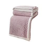 Rbaofujie Weighted Blanket Soft Bubble Fleece Blanket Warm and Soft Single Layer Double-Sided All-Season Solid Color Plush Blanket Warm Blanket
