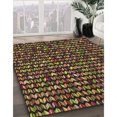 thumbnail image 3 of Ahgly Company Tapis d'Intérieur Rectangulaire Transitionnel Rouge Nuit Lavable à la Machine, 2 Pieds x 5 Pieds, 3 of 7