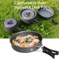 thumbnail image 1 of LJNYFDC Cookware Set Picnic Pot Set 1 Set Heat Resistant Rustproof No Odor Aluminum Alloy 1 2 People Outdoor Picnic Cookware Accessories, 1 of 6