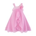thumbnail image 1 of Robe Fille Ligne A Dos Nu Fleur Multi-Couches Chiffon 14 Ans, 1 of 5