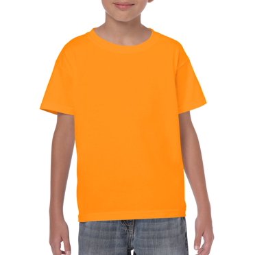 Gildan Youth Heavy Cotton T-Shirt, M, Tennessee Orange