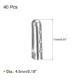thumbnail image 2 of Unique Bargains 40Pack 4.5x17mm Metal Shoelace Tips Open Mouth Shoelace Repair Cords End Tips Silver, 2 of 6