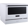 thumbnail image 4 of Farberware Professional 6 Piece Countertop Dishwasher, Glass Door, White, 4 of 5
