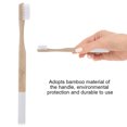 thumbnail image 4 of 6 Colors Soft Nylon Brush Bamboo Handle Toothbrush Delicate Design Small Brush Head Design 6 Colors to Choose, 4 of 7